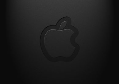 Black Apple Logo Abstract Background - HD Wallpapers Backgrounds Desktop, iphone & Android Free Download